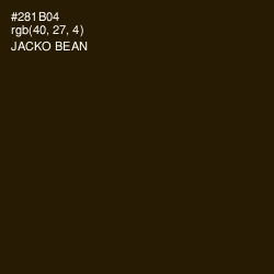 #281B04 - Jacko Bean Color Image